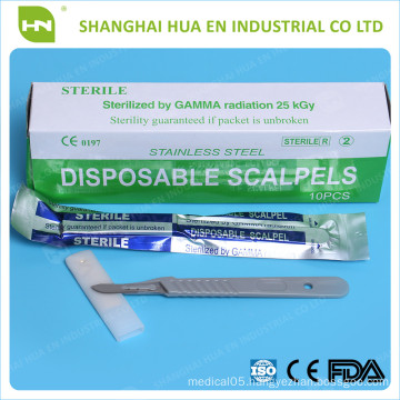 Medical disposable scalpel handle surgical blades